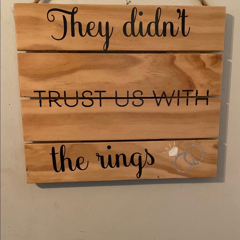 Charming Wooden Wall Art with Black Text